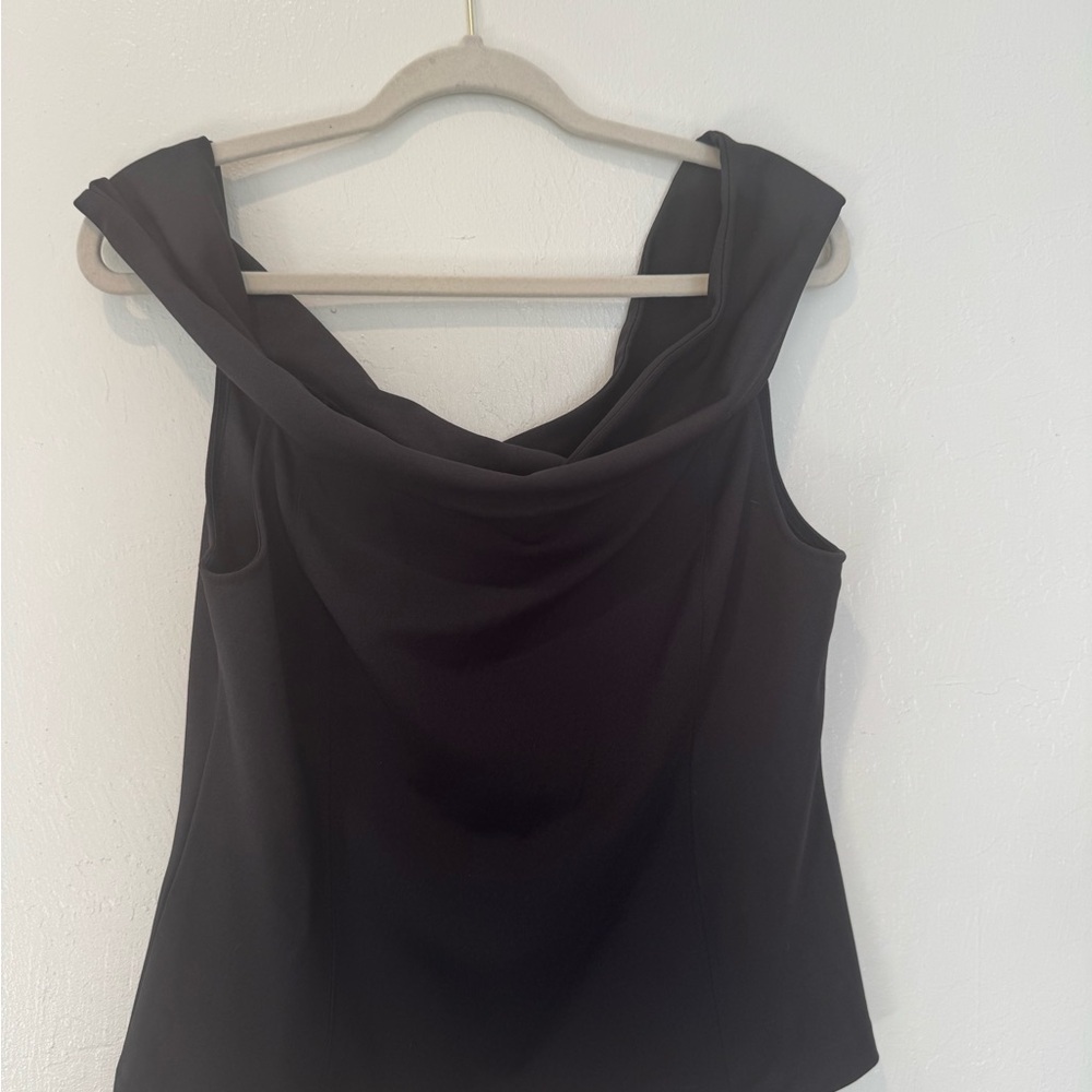 Club Monaco Black Sleeveless Blouse